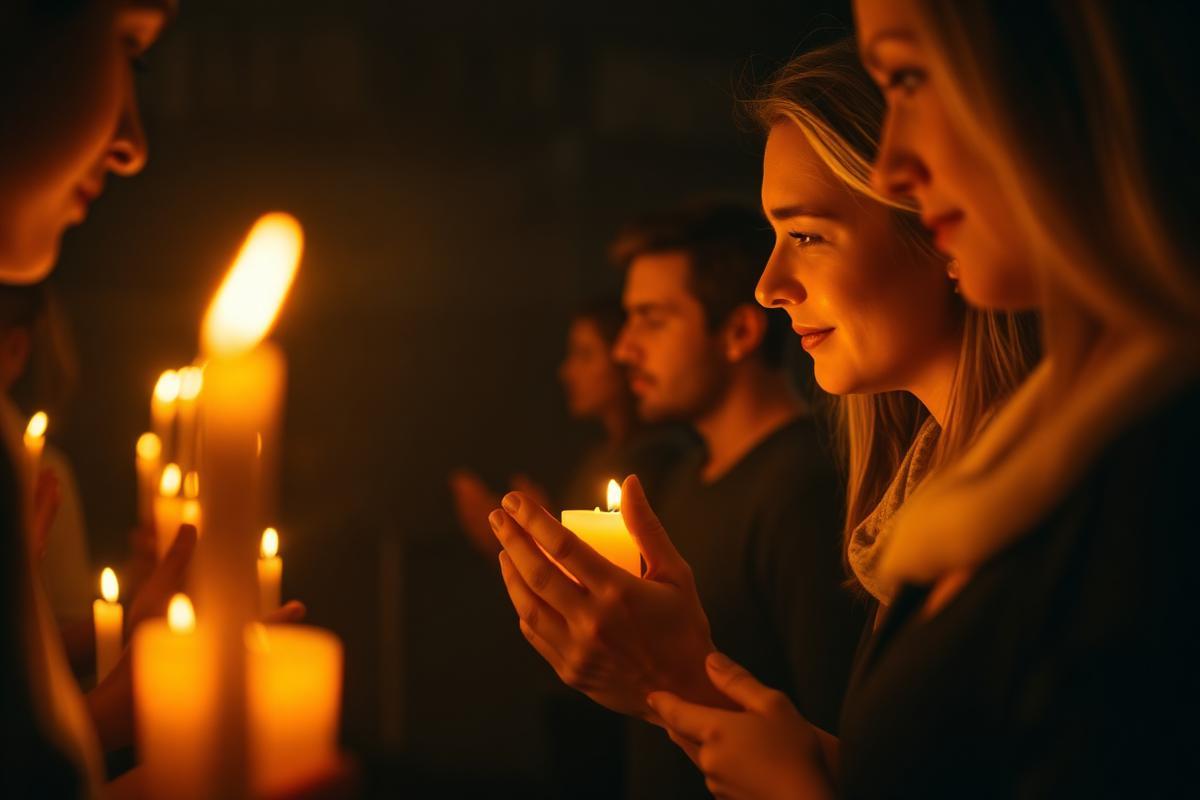 Ministry community in prayer